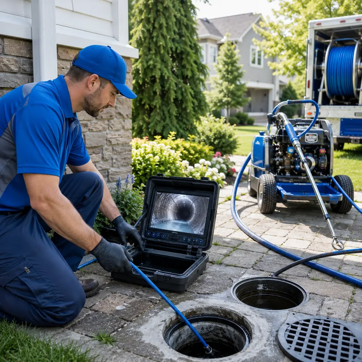 Outdoor drain cleaning professionals serving Saint Charles, MI