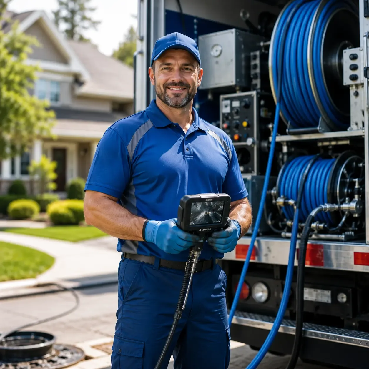 Local outdoor drain cleaning specialists in Saint Charles, MI
